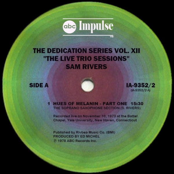 Sam Rivers : The Live Trio Sessions (2xLP)
