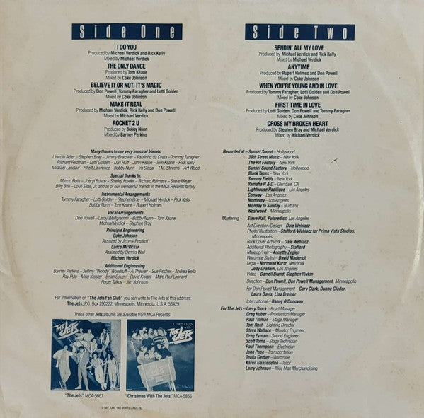 The Jets : Magic (LP, Album, Pin)