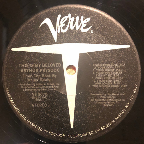 Arthur Prysock : This Is My Beloved (LP, Album, RE)