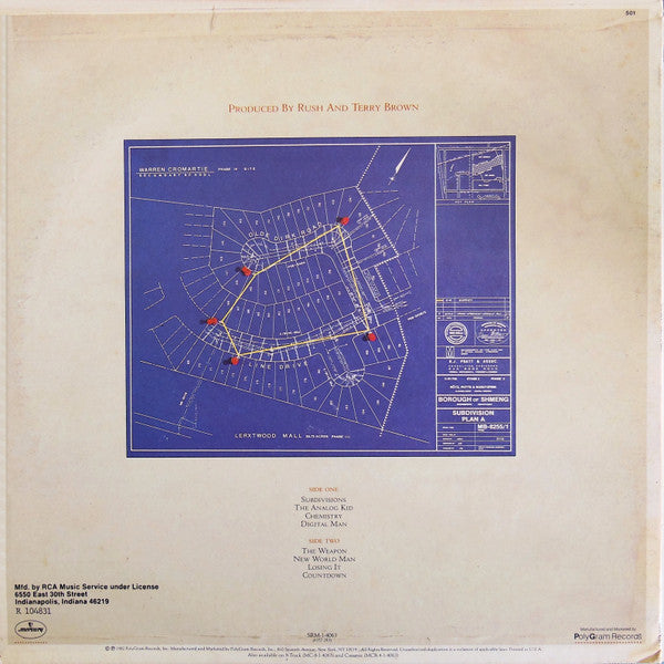 Rush : Signals (LP, Album, Club, RE)