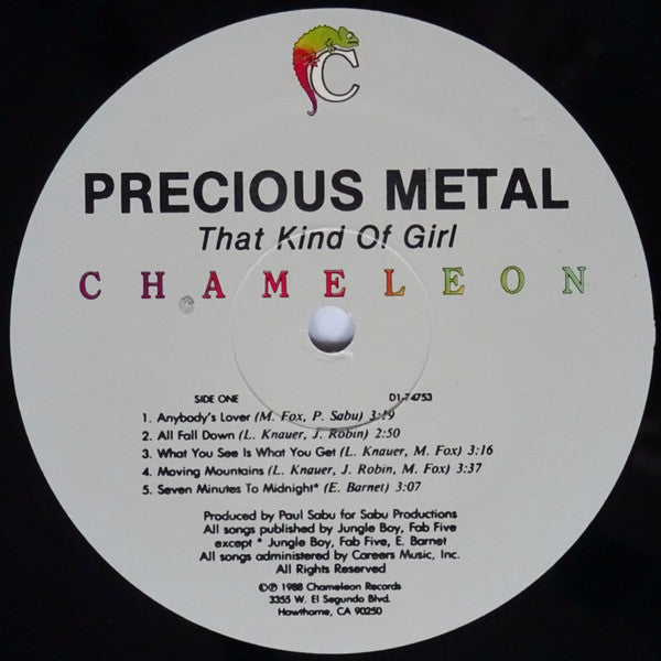 Precious Metal : That Kind Of Girl (LP, Album)
