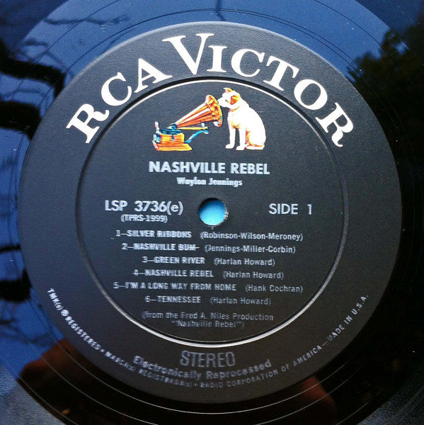 Waylon Jennings : Nashville Rebel (From The Original Sound Track) (LP, Album, Ele)