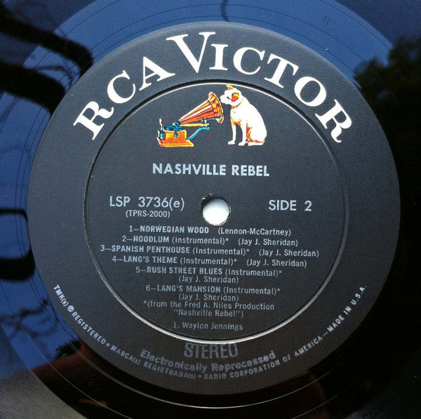 Waylon Jennings : Nashville Rebel (From The Original Sound Track) (LP, Album, Ele)