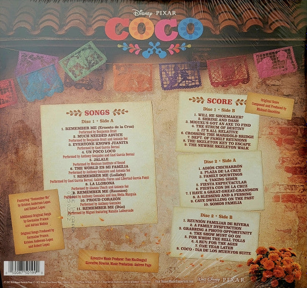 Michael Giacchino, Various : Coco (Original Motion Picture Soundtrack)  (LP, Mar + LP, Azu + Album, RE)