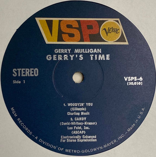 Gerry Mulligan : Gerry's Time (LP, Comp, MGM)