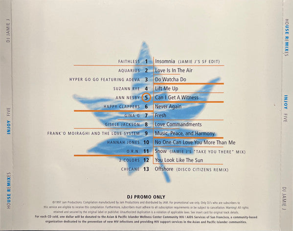 DJ Jamie J : Injoy 5 (CD, Comp, Mixed, Promo)