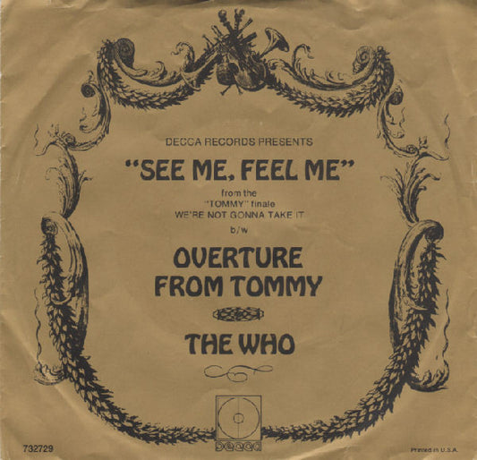 The Who : See Me, Feel Me (7", Single, Gol)