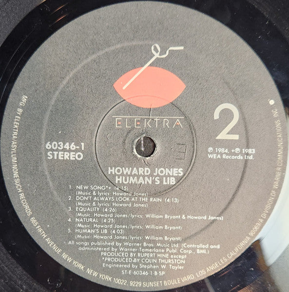 Howard Jones : Human's Lib (LP, Album, SRC)