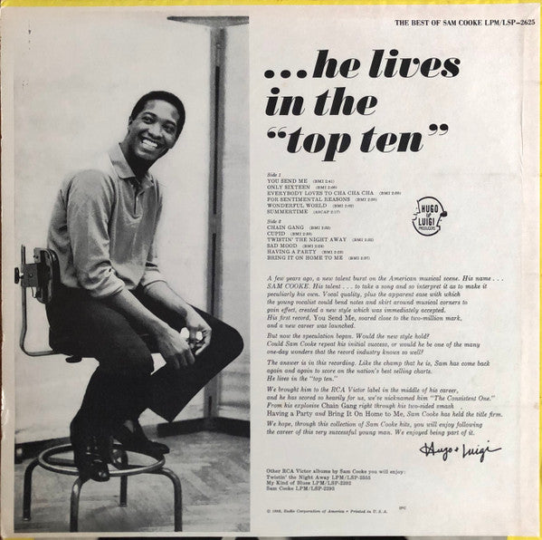Sam Cooke : The Best Of Sam Cooke (LP, Comp, RP, Ind)