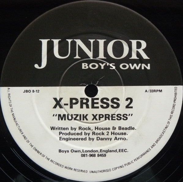 X-Press 2 : Muzik Xpress (12")