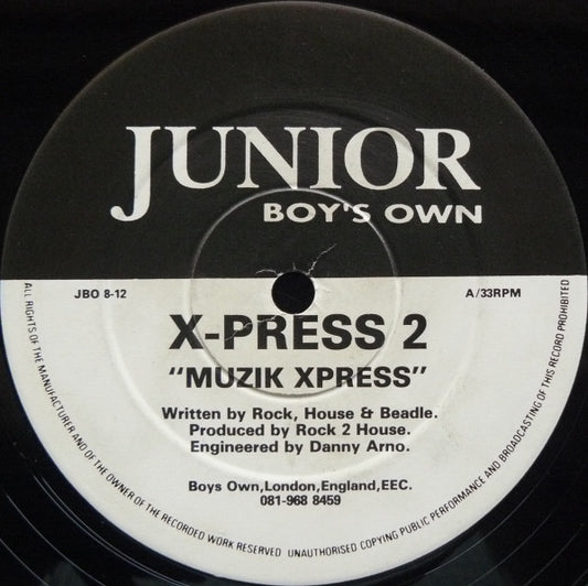 X-Press 2 : Muzik Xpress (12")