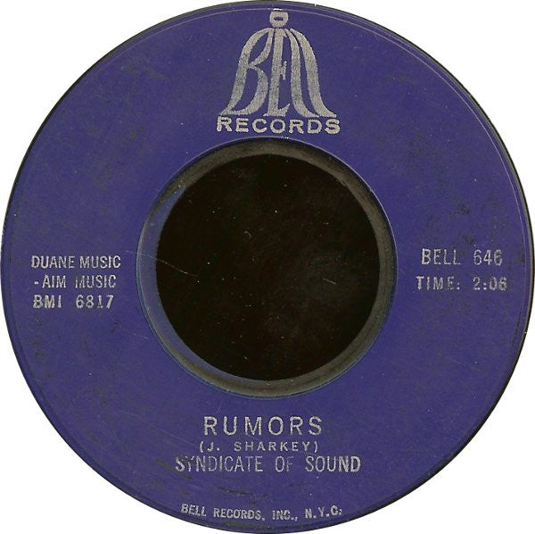 Syndicate Of Sound : Rumors / The Upper Hand (7", Single, Styrene, Bes)