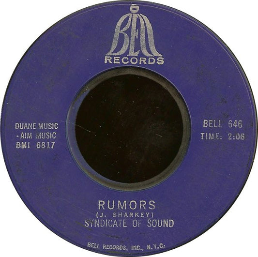Syndicate Of Sound : Rumors / The Upper Hand (7", Single, Styrene, Bes)