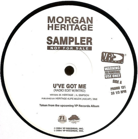 Morgan Heritage : U've Got Me (12", Promo)