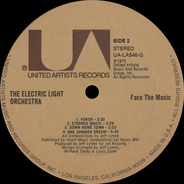 Electric Light Orchestra : Face The Music (LP, Album)