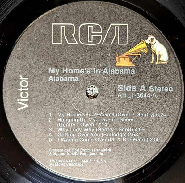 Alabama : My Home's In Alabama (LP, Album, Rei)