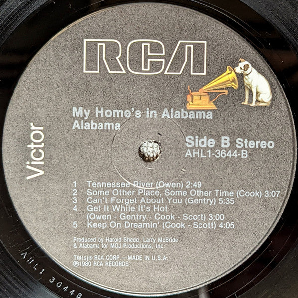 Alabama : My Home's In Alabama (LP, Album, Rei)