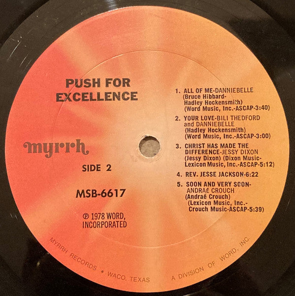 Various : Push For Excellence (LP, Album)