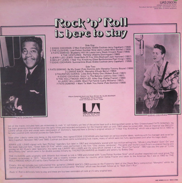 Various : Rock 'N' Roll Is Here To Stay (LP, Comp)