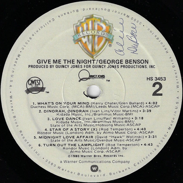 George Benson : Give Me The Night (LP, Album, SRC)