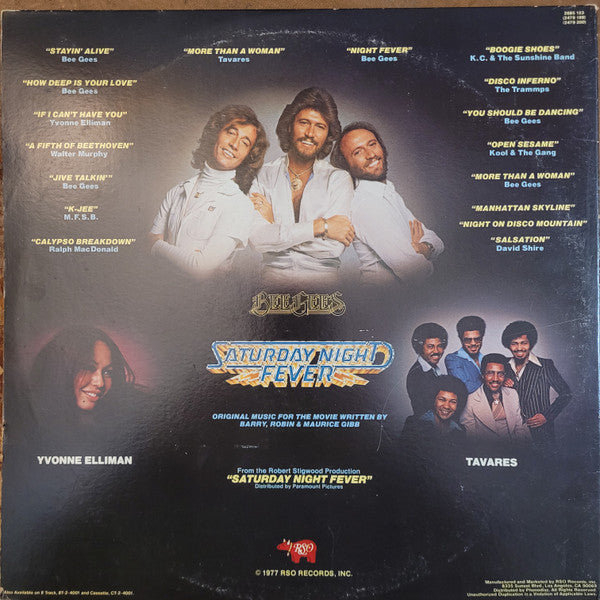 Various : Saturday Night Fever (The Original Movie Sound Track) (2xLP, Album, Comp, Ric)