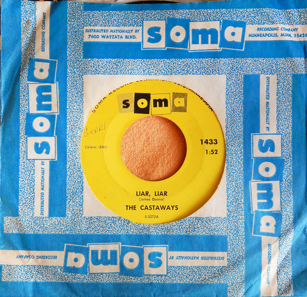 The Castaways : Liar, Liar  (7", Single, Kay)