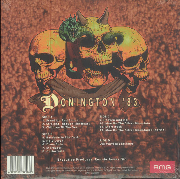 Dio (2) : Donington '83 (LP, RE, RM + LP, S/Sided, Etch, RE, RM + Album, Lt)