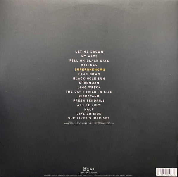 Soundgarden : Superunknown (2xLP, Album, RE, 180)
