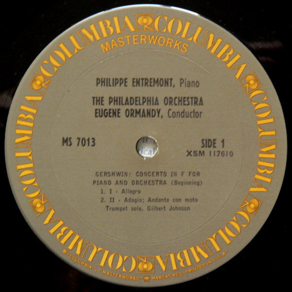 Gershwin* - Entremont* / Ormandy* / Philadelphia Orchestra* : Rhapsody In Blue / Concerto In F (LP, Album, RE)