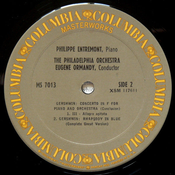 Gershwin* - Entremont* / Ormandy* / Philadelphia Orchestra* : Rhapsody In Blue / Concerto In F (LP, Album, RE)
