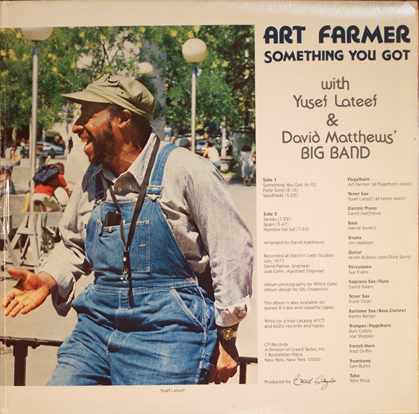 Art Farmer With Yusef Lateef & David Matthews' Big Band* : Something You Got (LP, Album)