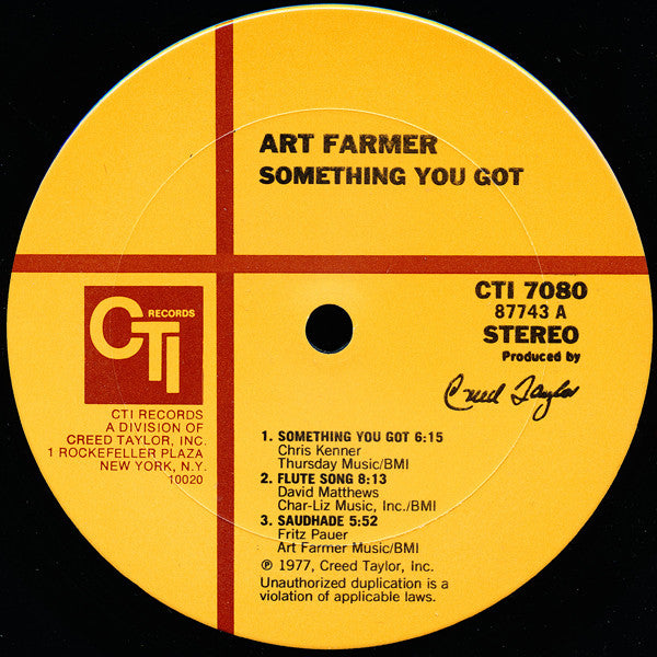 Art Farmer With Yusef Lateef & David Matthews' Big Band* : Something You Got (LP, Album)
