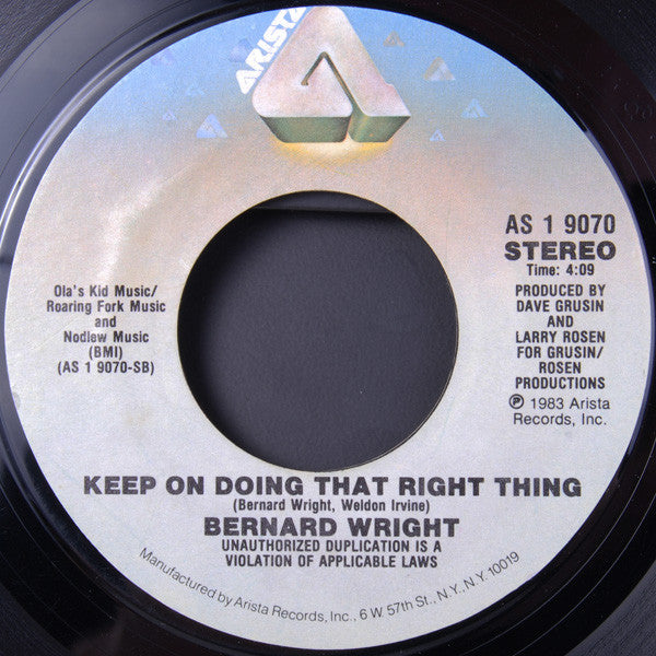 Bernard Wright : Funky Beat (7")