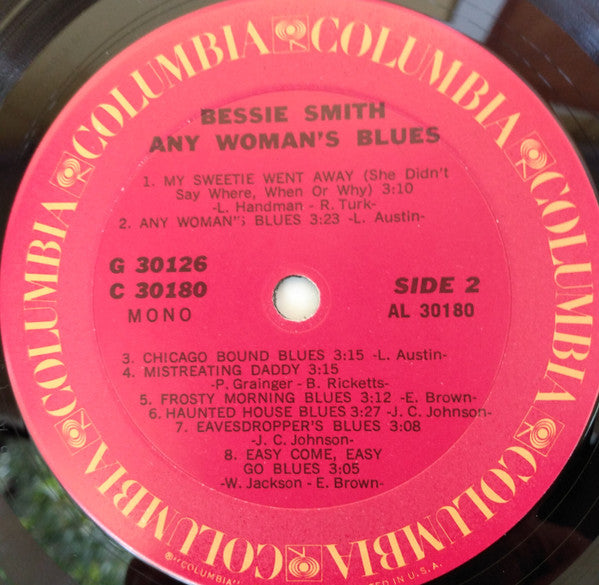 Bessie Smith : Any Woman's Blues (2xLP, Comp, Mono, RE, Gat)