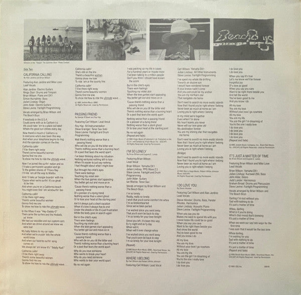 The Beach Boys : The Beach Boys (LP, Album, Car)