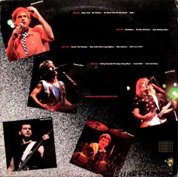 Styx : Caught In The Act Live (2xLP, Album, Club, Pit)