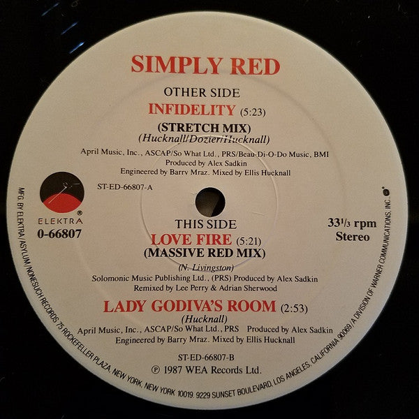 Simply Red : Infidelity (12")