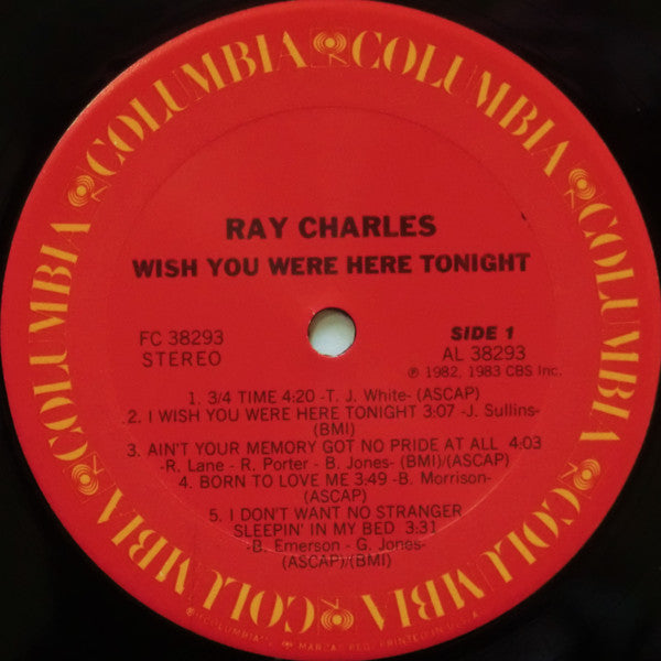 Ray Charles : Wish You Were Here Tonight (LP, Album)