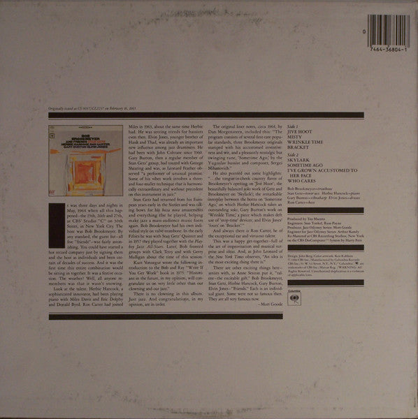 Bob Brookmeyer : Bob Brookmeyer And Friends (LP, Album, RE, RM)