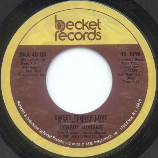 Denroy Morgan : Sweet Tender Love (7", Styrene)