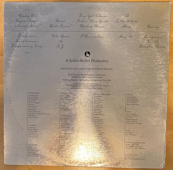 Peggy Lee : Mirrors (LP, Album, Gat)