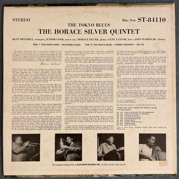 The Horace Silver Quintet : The Tokyo Blues (LP, Album)