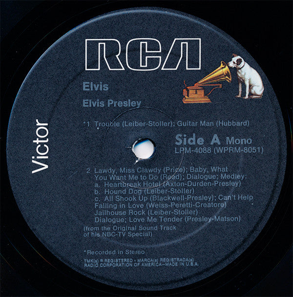 Elvis Presley : Elvis (TV Special) (LP, Album, Mono, RE)