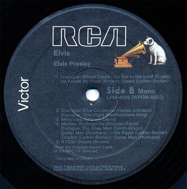 Elvis Presley : Elvis (TV Special) (LP, Album, Mono, RE)