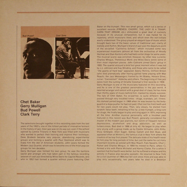 Chet Baker, Gerry Mulligan, Bud Powell, Clark Terry : Europa Jazz (LP, Comp)