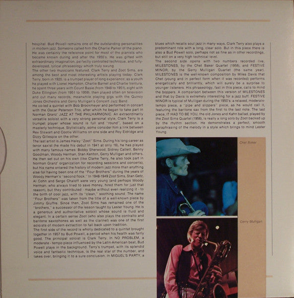 Chet Baker, Gerry Mulligan, Bud Powell, Clark Terry : Europa Jazz (LP, Comp)