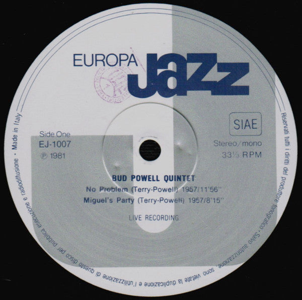 Chet Baker, Gerry Mulligan, Bud Powell, Clark Terry : Europa Jazz (LP, Comp)