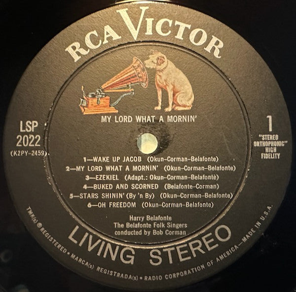 Harry Belafonte : My Lord What A Mornin' (LP, Album, Ind)