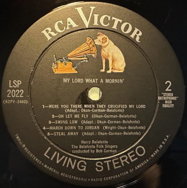 Harry Belafonte : My Lord What A Mornin' (LP, Album, Ind)
