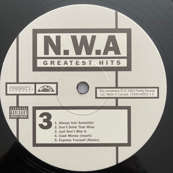 N.W.A. : Greatest Hits (2xLP, Comp, RE)